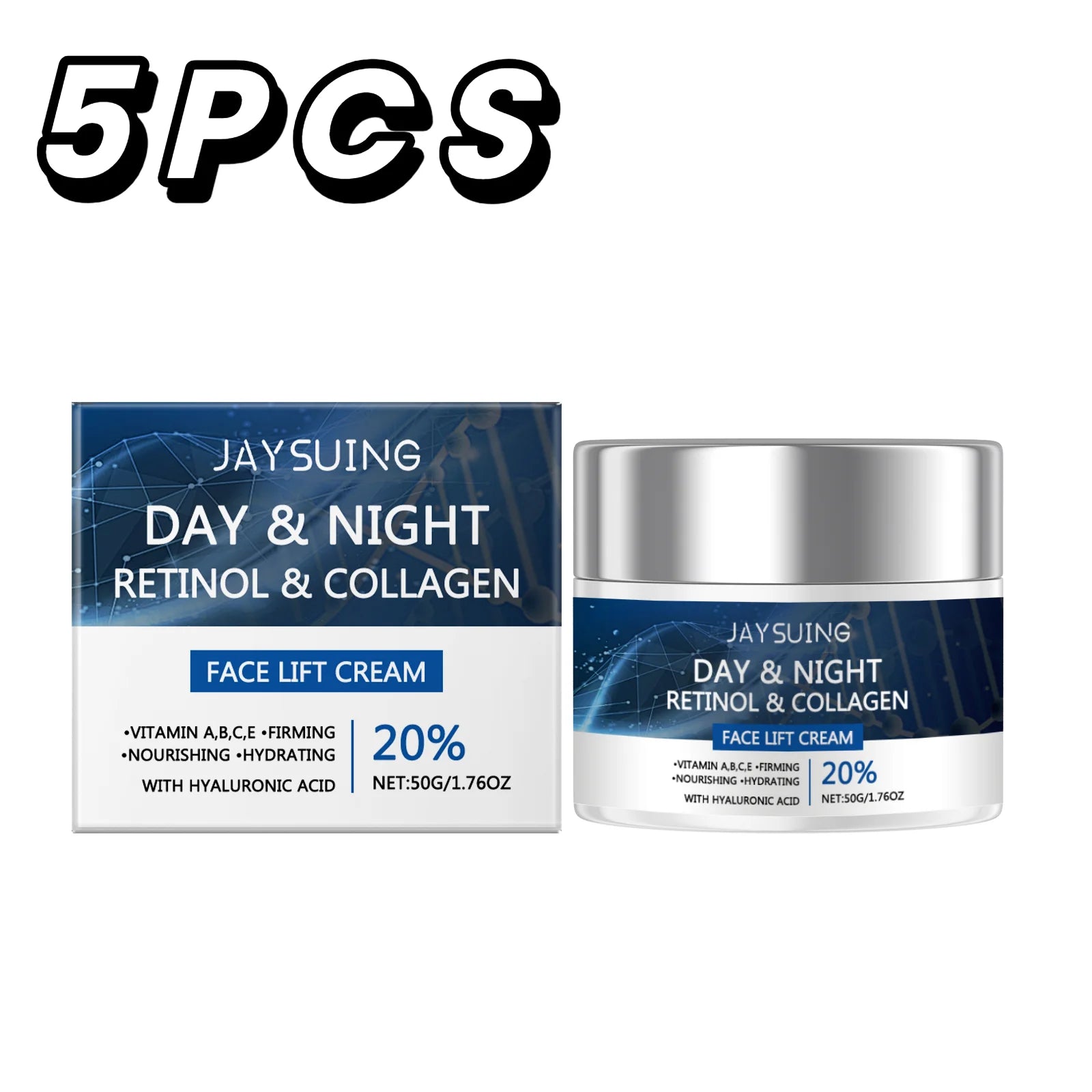 Anti Aging Face Lift Cream Retinol Tighten Firming Wrinkle Fine Lines Removal Firming Day&Night Facial Care Hyaluronic AcidCream