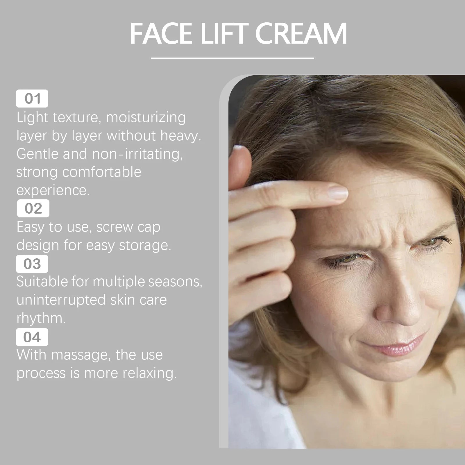 Anti Aging Face Lift Cream Retinol Tighten Firming Wrinkle Fine Lines Removal Firming Day&Night Facial Care Hyaluronic AcidCream