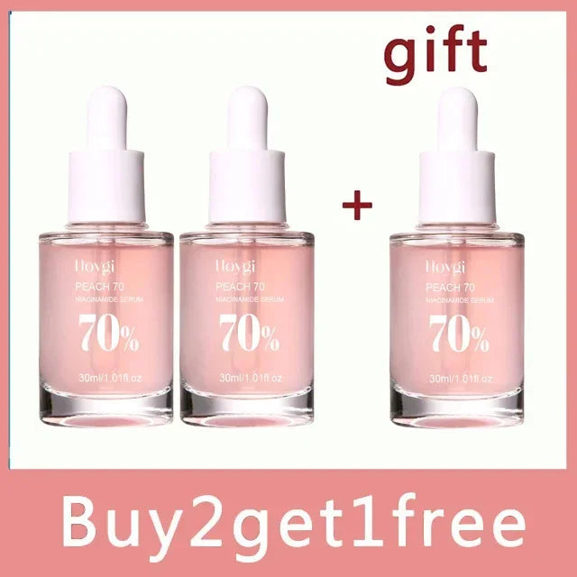 Moisturising Anti-Drying Facial Oil Increase Elasticity Smooth Softening Skin Care Peach 70% Niacinamide Serum 30ml