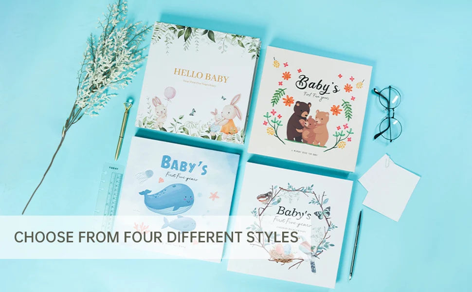 Baby Pregnancy Memory Book DIY Family Kids Record Growth Photo Album First Year Scrapbook Album Baby Memory Book For New Parents