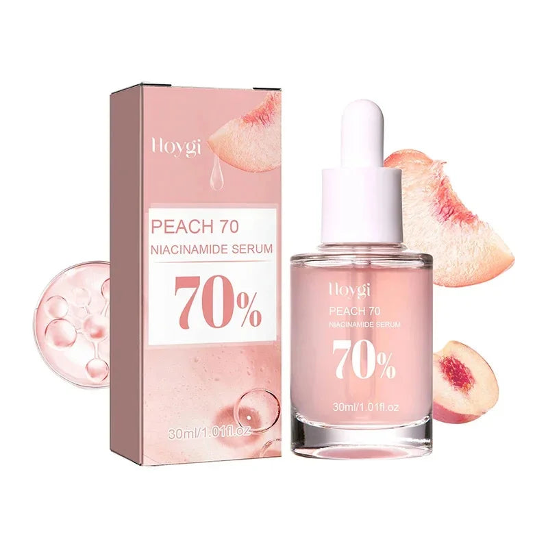 Moisturising Anti-Drying Facial Oil Increase Elasticity Smooth Softening Skin Care Peach 70% Niacinamide Serum 30ml