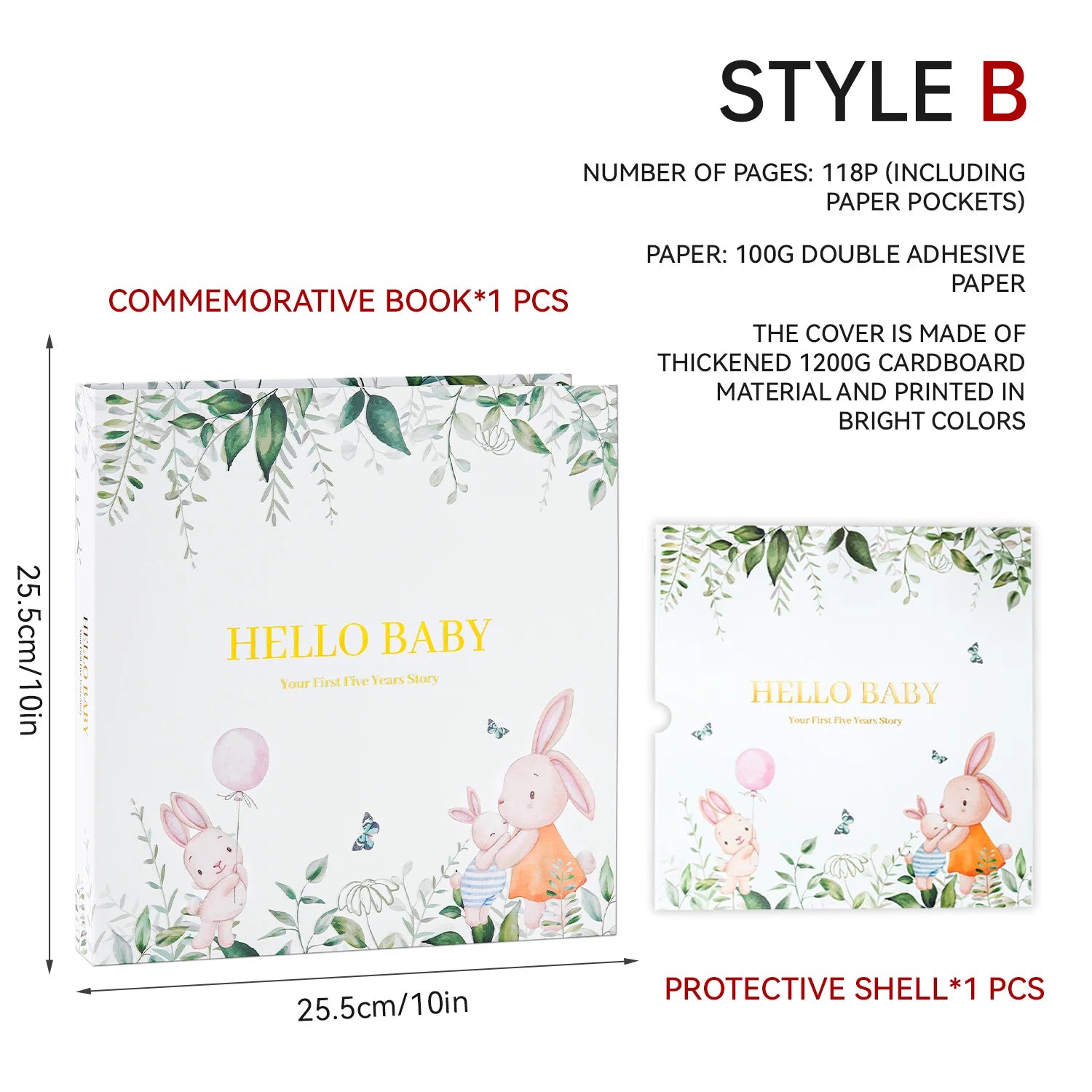 Baby Pregnancy Memory Book DIY Family Kids Record Growth Photo Album First Year Scrapbook Album Baby Memory Book For New Parents