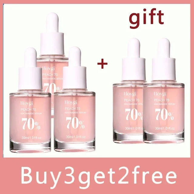 Moisturising Anti-Drying Facial Oil Increase Elasticity Smooth Softening Skin Care Peach 70% Niacinamide Serum 30ml