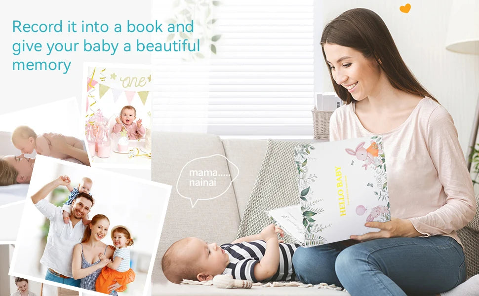 Baby Pregnancy Memory Book DIY Family Kids Record Growth Photo Album First Year Scrapbook Album Baby Memory Book For New Parents