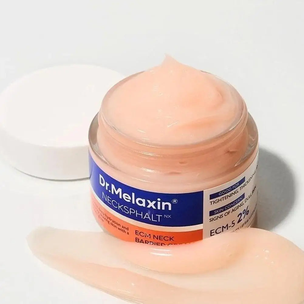 50g Dr.Melaxin Necksphalt Neck Cream 2% ECM-S Formula with Ceramide, Firms & Nourishes Neck Skin, Targets Neck Lines