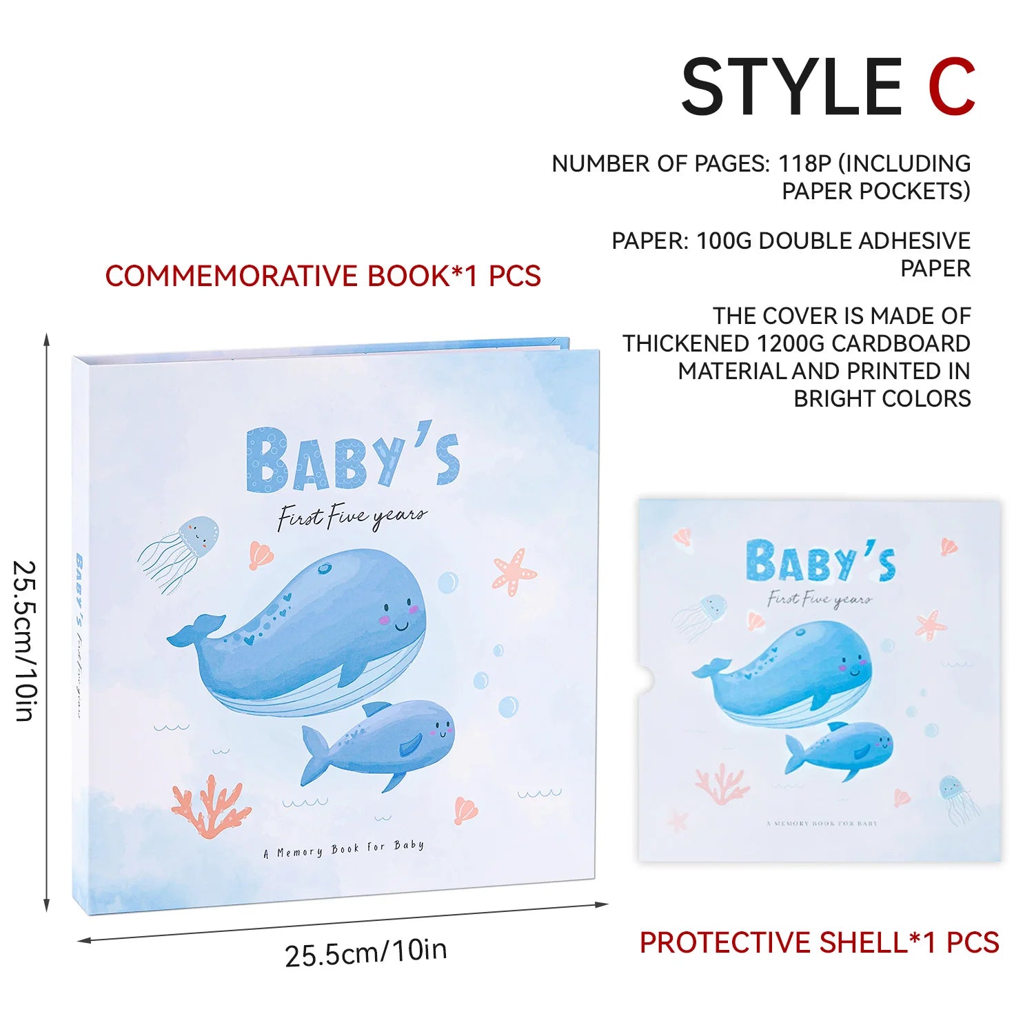 Baby Pregnancy Memory Book DIY Family Kids Record Growth Photo Album First Year Scrapbook Album Baby Memory Book For New Parents